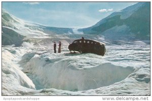 Canada Alberta Jasper Snowmobile On Athabasca Glaier