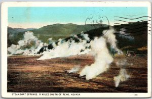 1931 Steamboat Springs 11 Miles South Of Reno Nevada NV Posted Postcard