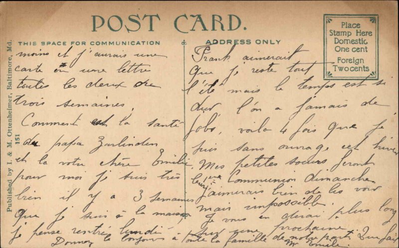 Washington DC Centre Market c1910 Vintage Postcard 