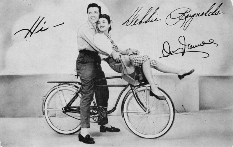 Debbie Reynolds Vic Damone Bicycle AMF Roadmaster Athena 1954 Movie PC AA64867