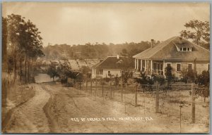 HAINES CITY FL RESIDENCE of CHENEY & YALE ANTIQUE REAL PHOTO POSTCARD RPPC