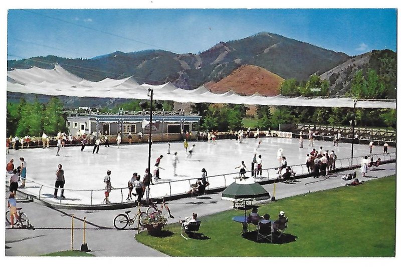 Sun Valley Idaho Open Air Olympic Size Ice Skating Rink 1966