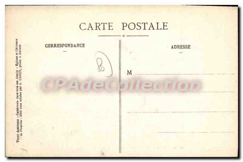 Old Postcard Amiens
