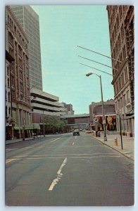 1960 Springfield Massachusetts Postcard Main Street Western The City Homes
