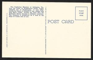 Custis Lee Mansion Arlington VA unused c1935