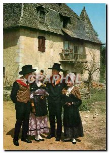 Postcard Modern Tourism Auvergne terradour Flouricat Group Felibreen Auvergne...