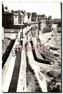 Old Postcard Emerald Coast Saint Malo Ille et Vilaine City Fortiflee Ramparts...