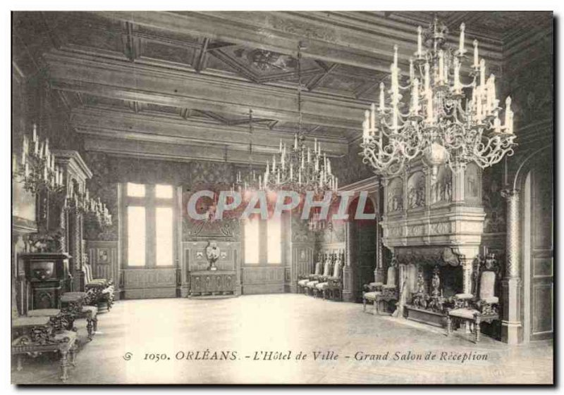 Postcard Old Orleans L & # 39Hotel City Receplion Grand Salon