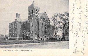 Rockville Centre Long Island New York South Side High School Postcard JF360273