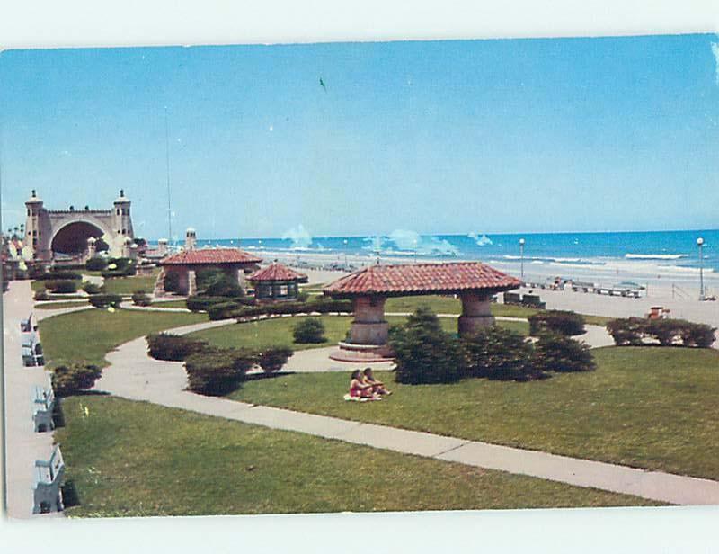 Pre-1980 PARK SCENE Daytona Beach Florida FL hk6923