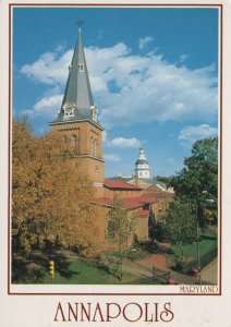 America Postcard - A View of Church Circle, Annapolis, Maryland    RR9591