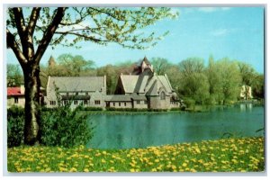 Trinity Episcopal Church Van Cleef Lake Seneca Falls New York NY Postcard