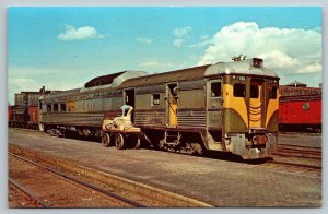 Railroad Locomotive Train Postcard - Duluth Winnipeg & Pacific D-301