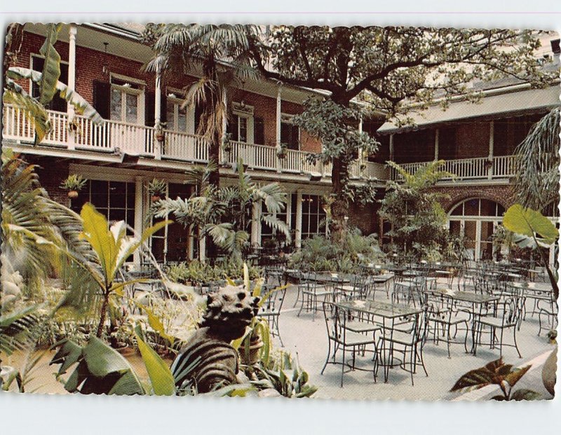 Postcard Patio Of Brennan's French Restaurant, New Orleans, Louisiana