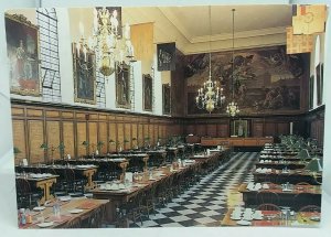 Vintage Postcard The Great Hall Royal Hospital Chelsea Set For Pensioners Dinner