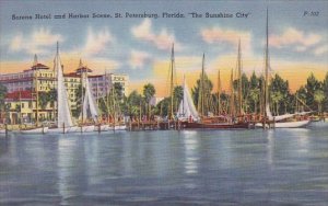 Soreno Hotel And Harbor Scene Saint Petersburg Florida The Sunshine City