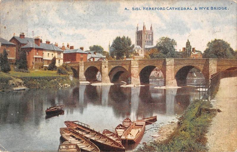 uk26267 wye bridge and hereford cathedral uk