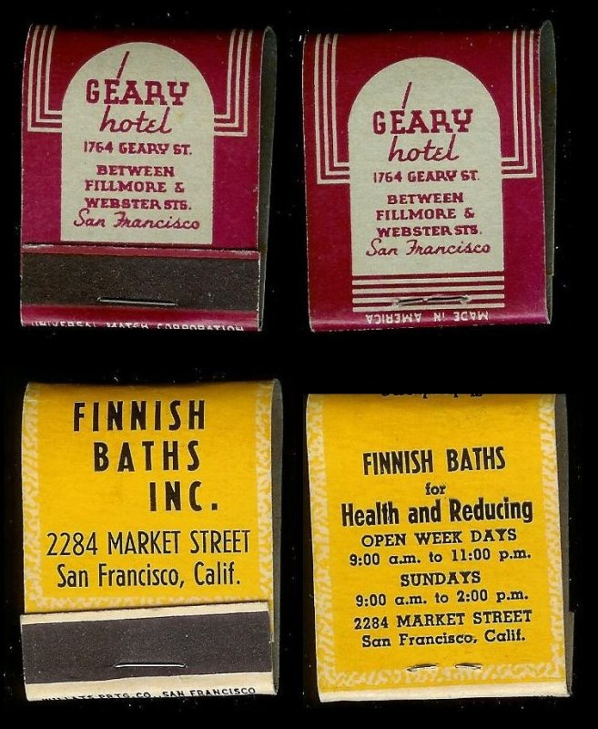 FULL UNSTRUCK MATCHBOOK Collection (32) all different from 1930s to 1950s