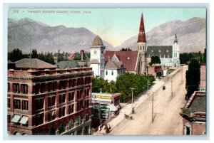 c1910s Twenty Fourth Street Ogden Utah UT Unposted Antique Postcard