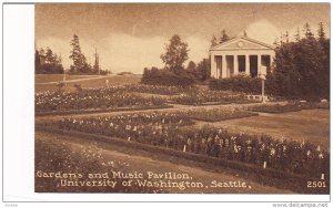 Gardens And Music Pavilion, University Of Washington, SEATTLE, Washington, 19...