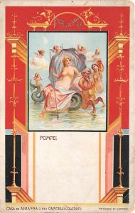 Lot225 pompeii casa di arianna trionfo di venere postcard painting italy pompei