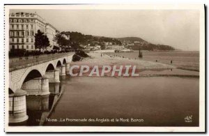 Old Postcard Nice La Promenade Des Anglais And The Mont Boron