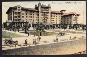 Texas GALVESTON Hotel Galvez reproduction Texas Sesquicentennial Series Chrome