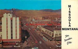 4 Postcards, Missoula, Montana, Higgins Avenue & Florence Hotel