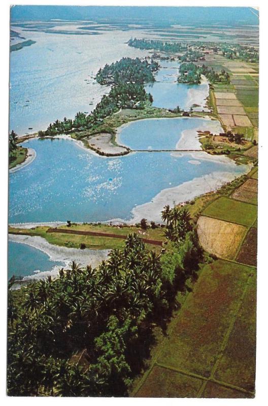 South Vietnam Aerial View Qui Nhon Coastal Plain Postcard