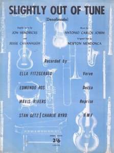 Slightly Out Of Tune Sten Getz 1960s Sheet Music