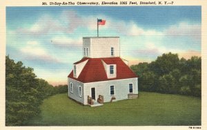 Vintage Postcard 1920's Mt. Ut-Say-An-Tha Observatory Stamford New York N. Y.