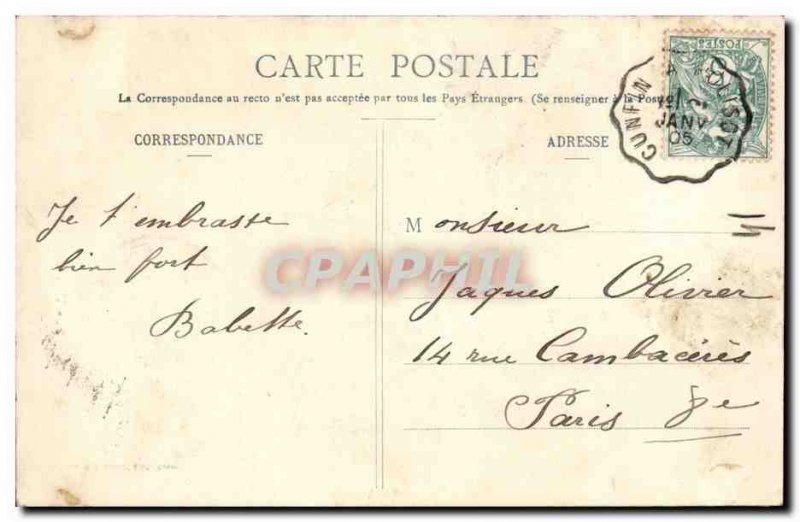 Old Postcard Fun Children Urgent Depeche Postman Post Telegraph TOP