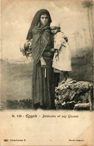 CPA AK Bedouine et ses Gosses EGYPT (823263)