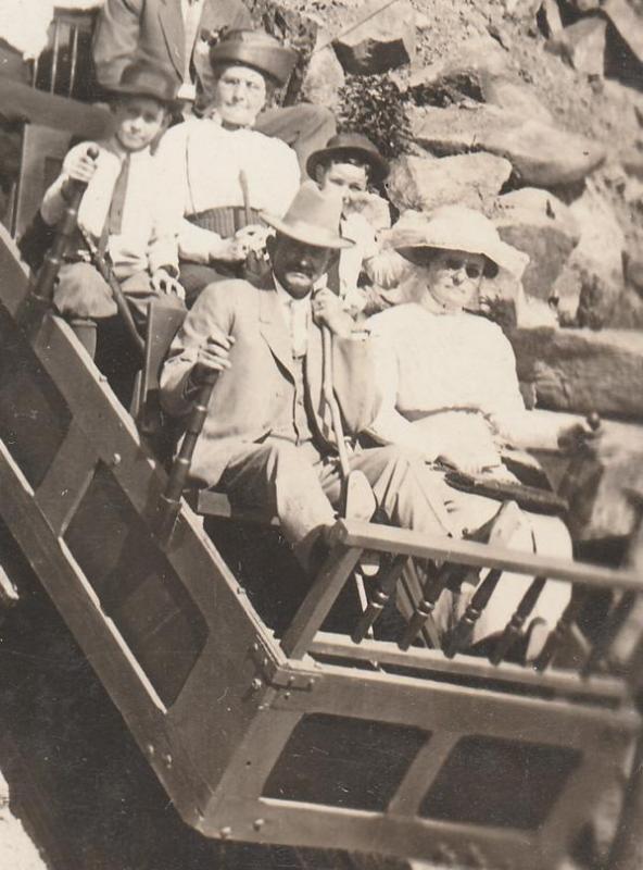 RPPC Inclined Railway - Tourists - Mount Manitou CO, Colorado - pm 1914