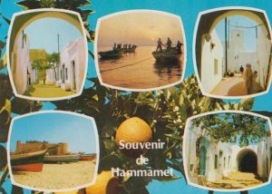 Hammamet Tunisia Stunning Multi View Photo 1980s Postcard