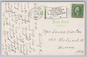 Riverside California~Albert S White Park~Formal Landscaping Paths~1913 Postcard