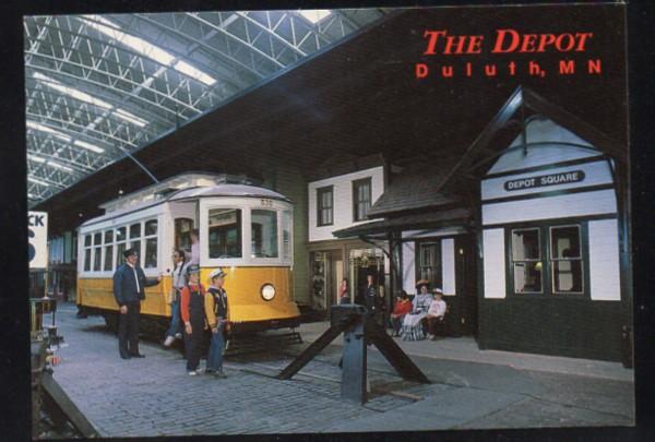 Electric Trolley Depot Square Duluth MN PC unused