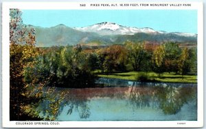 M-55638 Pikes Peak from Monument Valley Park Colorado Springs Colorado