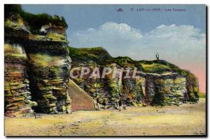 Old Postcard Luc Sur Mer Cliffs