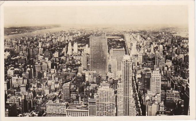 New York City North View From Empire State Building 1944 Real Photo