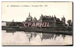 Old Postcard Chantilly Chateau the view taken in the East