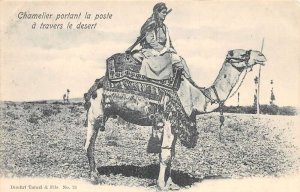 Turkey Camel Rider Delivering Mail Vintage Postcard AA110447