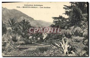 Old Postcard Artistic Monte Carlo Collection gardens