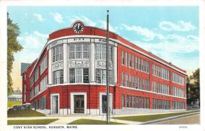 AUGUSTA, ME Maine       CONY HIGH SCHOOL        c1920's Postcard