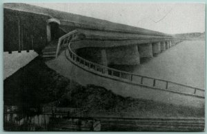 Bridge Burned Down During Civil War Columbia PA UNP Chrome Postcard G10