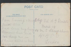 Genealogy Postcard - Winter - Mess 19, HMS Shropshire, G.P.O, London  RF1359