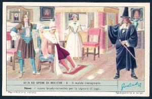 LIEBIG CARDS Advertising Life & Operas Moliere Scenes Set/6