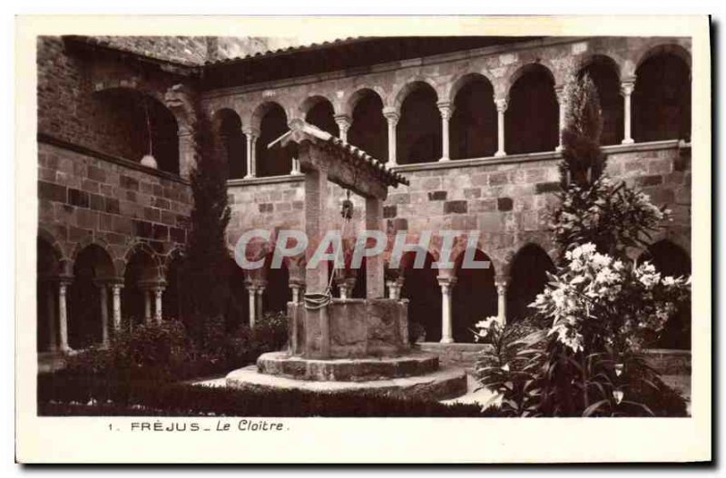 Postcard Old Frejus Le Cloitre