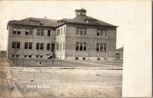 RPPC High School Staples MN c1908 Vintage Postcard N28