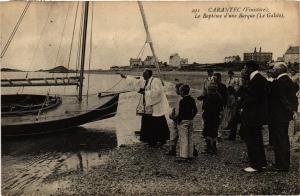 CPA CARANTEC Le Bapteme d'une Barque (252844)